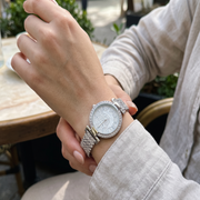 Women's 925 Sterling Silver Watch with Bracelet Belt - Round Dial